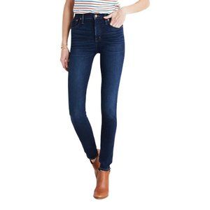 Madewell Womens Blue 9" Mid Rise Pockets Stretch Denim Skinny Jeans Size 26